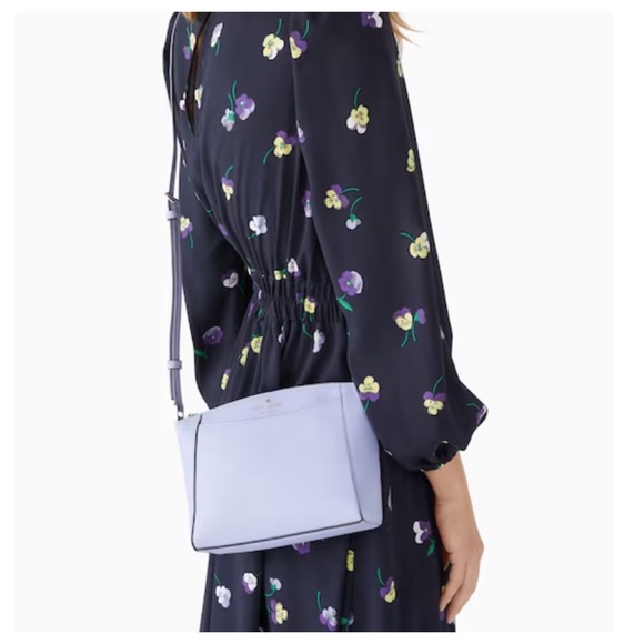 ♠️NEW KATE SPADE ♠️ Monica crossbody viola flower purse - Picture 3 of 9